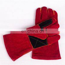 Wholesale Cheap Cowhide Split Leather Working Safety Driving Gloves Welding thumbnail-4