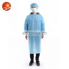 Polyethylene Disposable Medical Yellow CPE Isolation Plastic Gown thumbnail-3