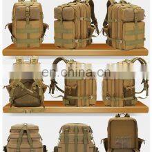 Wholesale High Capacity Outdoor Waterproof Hiking Survival Knapsack Sport Bag Black Tactical Backpack thumbnail-5