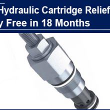 AAK Hydraulic Cartridge Relief Valve has no worries in 18 months, while the competitor PK with AAK can only guarantee 1 year