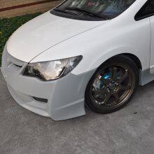 Suitable for 11-13 Honda Civic Modified LR Style Surround Front Bumper Rear Bumper Side Skirt thumbnail-3