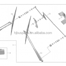 Chinese Bus Parts 5205-00172 Original Windshield Wiper Blade Arm Left thumbnail-6