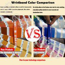 Factory Directly Low Price Customized Color Filled Eco-friendly Rubber Bracelets for Sport Events thumbnail-4