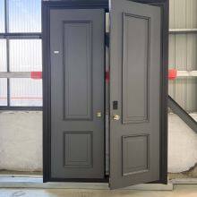 Custom Premium All-Aluminum Thermal Break Entry Door – Custom Size, Color & Design, Shown in Solid Gray Aluminum Panel thumbnail-1