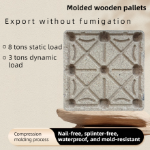 Eco-friendly, Recyclable Molded Wood Pallets — Compliant With European and American Standards — Hassle-Free Export thumbnail-2