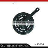 420008 CS-218ED 28T/38T/48T Bicycle Chainwheel and Cranks thumbnail-1