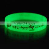 Glowing in the Dark Silicone Wristband in China Manufacturer thumbnail-2