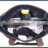 Fashion Cotton Handbags With PU Handle thumbnail-6