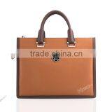 Wholesale Brown Top Quality Men Leather Shoulder Bag Branded Handbag thumbnail-1