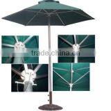 Green Aluminum Patio Outdoor Umbrella , Good Quality Luxury Umbrella