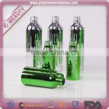 100ml aluminum bottle with buble atomizer for powder