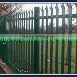 Post of Optional Base Plates Palisade Fence Panel