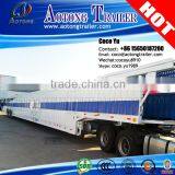 AOTU Transporation Hydraulic Tri Axles Car Hauler Suve Carrier Trailer Truck for Sale thumbnail-2