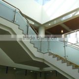 10mm porch railings clear curved tempered glass