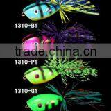 9.7g/46mm 6colors,rubber Frog Fishing Lure ,stainless Steel Hook Quality Choice thumbnail-1