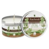 Scented travel tin candle soy wax candle in tin