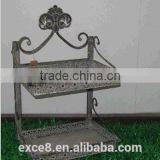 Shabby Chic Small Iron Storage Shelves thumbnail-1