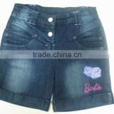 girls boutique clothing wholesale cotton short shorts adult baby denim pants
