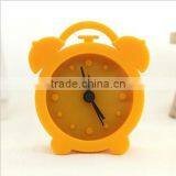 Orange candy color silicone beep alarm clock