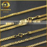 24" 30" 36" Mens 6mm Gold Stainless Steel Franco Cuban Box Chain Link Necklace