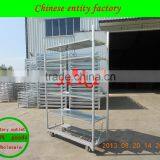 Nursery Flower Cart / Danish Trollley/Flower Trolley TC051 Display Flower Trolley.Display Cart.Plants Trolley. Mesh Cart .Steel thumbnail-1