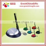Promotion plastic table ball point pen with metal string                        
                                                                                Supplier's Choice