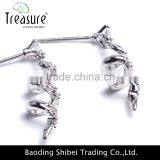 Fashion Jewelry Hot Selling Wholesale Rhinestone Spiral Long Drop Earring thumbnail-5