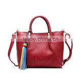 Stylish New Designer Ladies Handbag Genuine Leather Shoulder Handbag With Tassels thumbnail-1