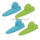Household silicone rubber door stopper colorful baby door guard