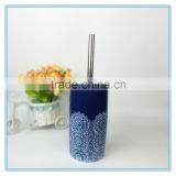 Wholesale Elegant Ceramic Bathroom Accessory Flower Pattern thumbnail-4