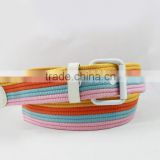 Three colors Army belts Cotton belts webbing belts with pin bukcle fabric belts PU belts