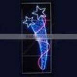 High Quality Pure White Outdoor Decoration With Stars 3d Led Street Pole Motif Light thumbnail-1