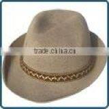 Fashion Men's Coffee Knitting Fedora Hat thumbnail-1