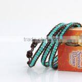 4 mm Natural Sea Sapphire Bracelet Female Authentic 4 Layer 4 Circle Crystal Series To Help Communication thumbnail-3