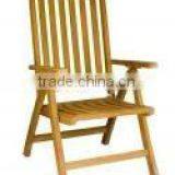 Teak Garden and Outdoor Furniture: Teak Standard Reclining Chair OFC 005 thumbnail-1