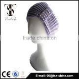 100% Acrylic Knitted With Pearl Head Band thumbnail-1