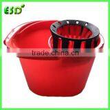 ESD Household Plastic Mop Bucket,12L Mop Wringer Bucket