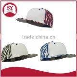 Short Brim Snapback Hat With an Adjustable Plastic Snapback Strap Closure thumbnail-2
