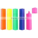Customized logo water-based fluorescent ink triangle shape highlighter marker pen
