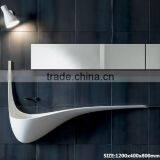 Solid Surface Freestanding Wash Hand Basin With Tap , Stone Resin Wash Basin, Wall Hung Wash Basin thumbnail-1