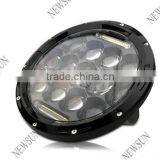 7'' 75W High Low Beam Driving Light DRL Front Light 7inch LED Headlight for Jeep Wrangler thumbnail-2