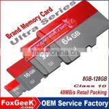 Original 64GB Capacity SD Memory Card Class 10,micro Capacity 64GB SD Card 48mb/s Retail Packing 2 4 8 16 32 64 256 512 G GB Mb