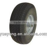 4.10/3.50-6 Flat Free Wheel/ Poly Wheel/PU Form Wheel/lawn Mower Wheel