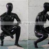 Wholesale Fiberglass Brand Custom Gun Black Chrome Hot Sex Perfect Girl Mannequins thumbnail-2