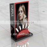 Elegant Black Acrylic Cosmetic Display Stand Makeup Display for Lipstick