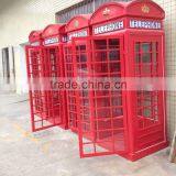 We sell electrolytic plate red payphone booth with top class quality and competitive price