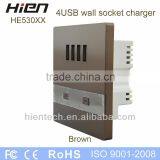 220v Extension Cord Socket Outlet USB Socket With 4 USB Port 5V3A 2 LED Indicator Suit for Hotel School Airport Railway Hospital thumbnail-4