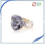 New Design!!Natural Crystal Quartz Druzy Ring Natural Gemstone Ring thumbnail-5