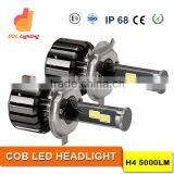Ddl Brand Auto High Power COB Car Motorcycle Led Headlight Kit
