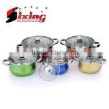 10Pcs Stainless Steel Nonstick Cookware Sets thumbnail-1